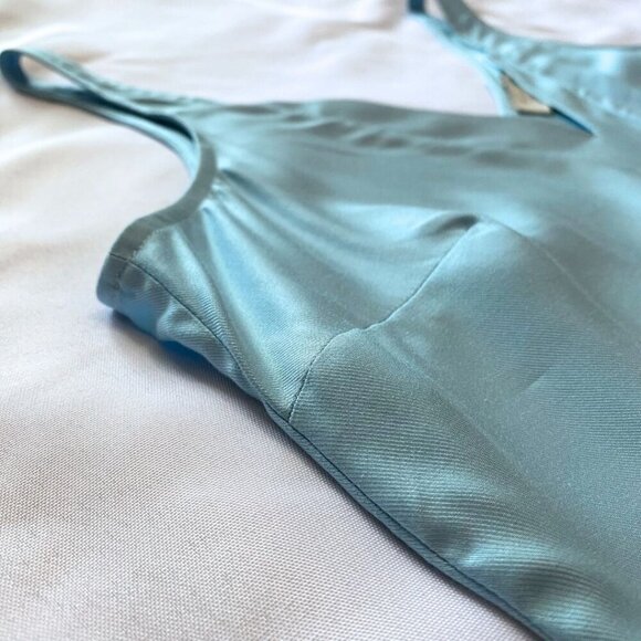 NWOT TED BAKER THE RUBIEZ DOUBLE LAYER EFFECT SLEEVELESS TOP IN SKY-BLUE - M (2) - Picture 7 of 9